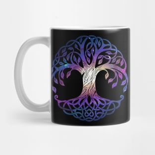 Tree of Life and Galaxy Double Exposure Mug